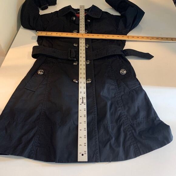 Scofield British Heritage Coat Women S Small Black Plaid Lined Belted Schoolgirl - Picture 9 of 16